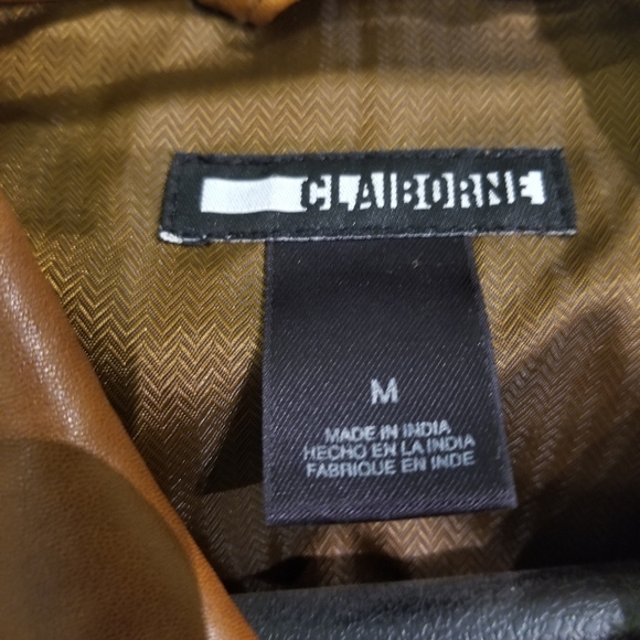 Mens Lamb Skin Leather Liz Claiborne jacket - Picture 3 of 4